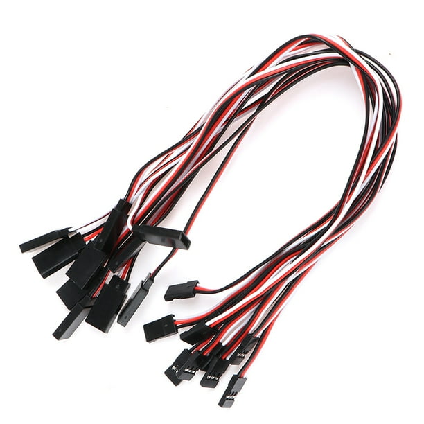 10Pcs Servo Extension Lead Wire Cable For RC Futaba JR Male to Female Connector 10Pcs Servo Extension Lead Wire Cable For RC Futaba JR Male to Female Connector